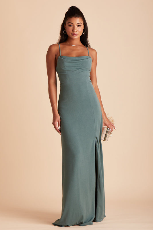 Ash Cowl Neck Bridesmaid Dress with ...